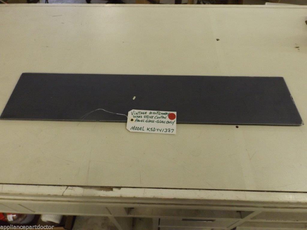 Model KSD441387 Vintage Montgomery Ward Stove Control Panel Glass used