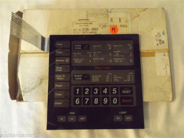 MAGIC CHEF MICROWAVE COMBO 3135-0084 Switch, Membrane   NEW IN BOX