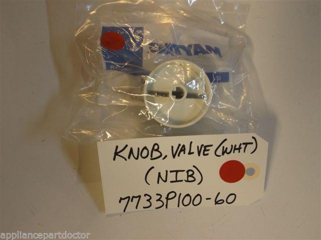 Maytag Stove  7733P100-60  Knob, Valve (wht) NEW IN BOX