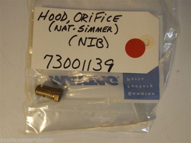 Maytag Jenn Air Gas Stove  73001139  Hood, Orifice (nat-simmer)  NEW IN BOX