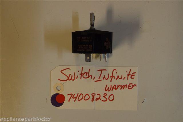 AMANA  STOVE 74008230 Switch,infinite warmer USED PART