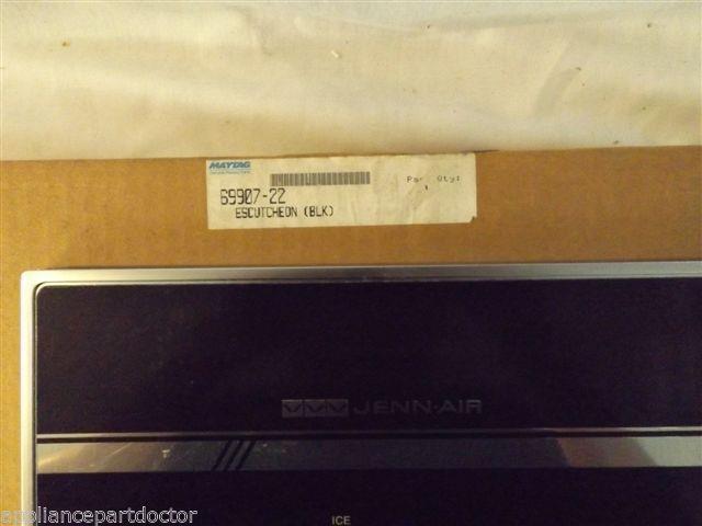 JENN AIR REFRIGERATOR 69907-22 Escutcheon (blk) NEW IN BOX