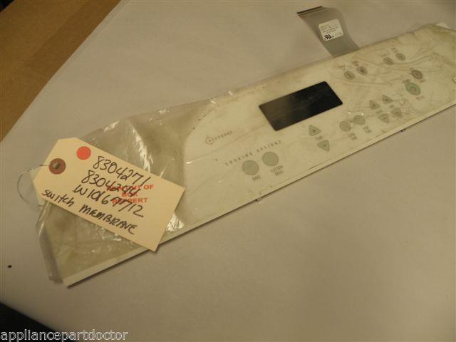 WHIRLPOOL RANGE 8304271 8304244 W10167712 W10167712 MEMBRANE SWITCH NEW W/O BOX