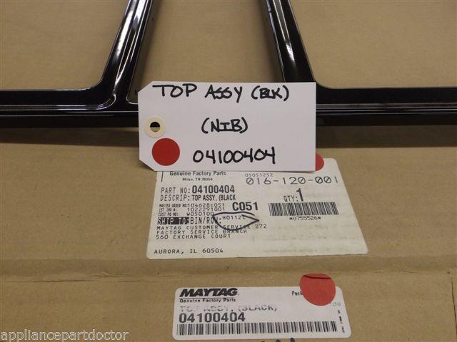 Maytag Stove 04100404 Top Assy (blk) NEW IN BOX