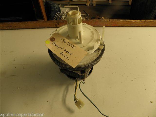 WHIRLPOOL DISHWASHER 3367440 MOTOR & PUMP USED PART ASSEMBLY F/S