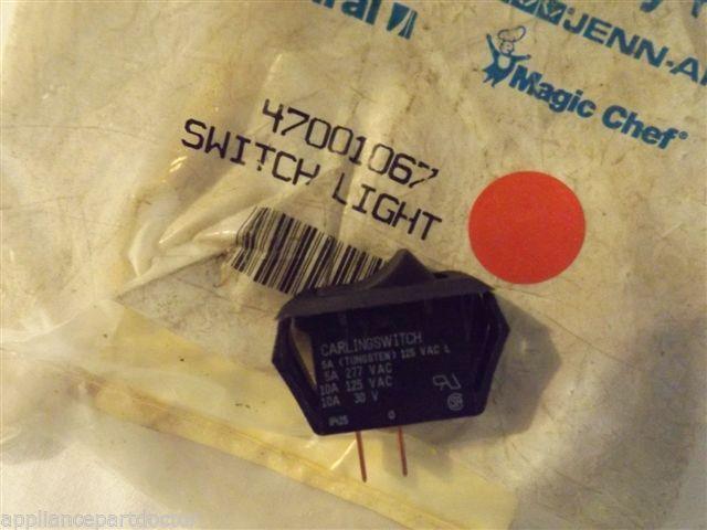 KENMORE JENN AIR STOVE 47001067 Switch, Rocker (blk)   NEW IN BOX