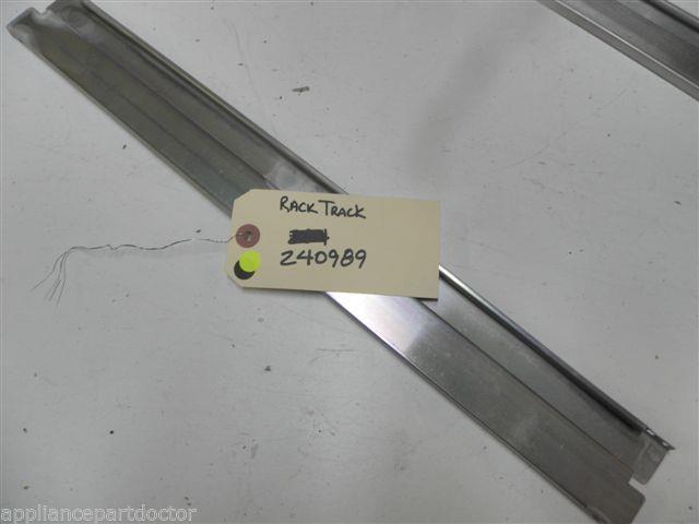 KITCHEN AID DISHWASHER 240989 RACK TRACK USED PART ASSEMBLY