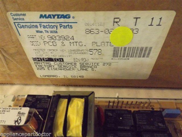 MAYTAG/ADMIRAL/MAGIC CHEF DISHWASHER 903924 Pcb & Mtg. Plate NEW IN BOX