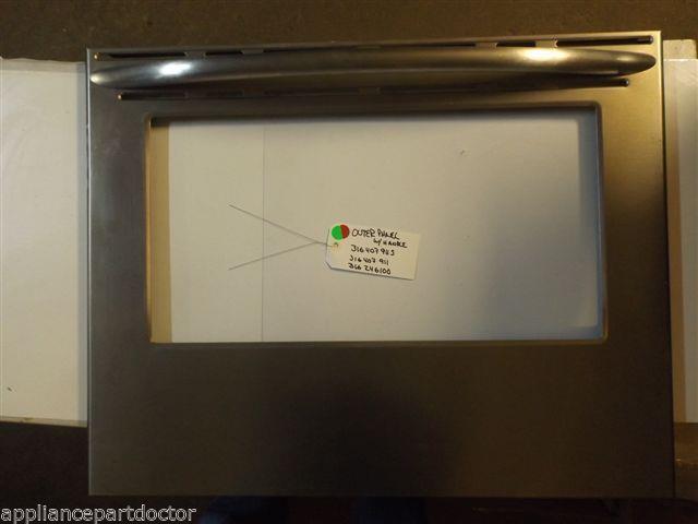 FRIGIDAIRE STOVE 316407911S 316407911  316246100  Panel,Door ,stainless ,outer