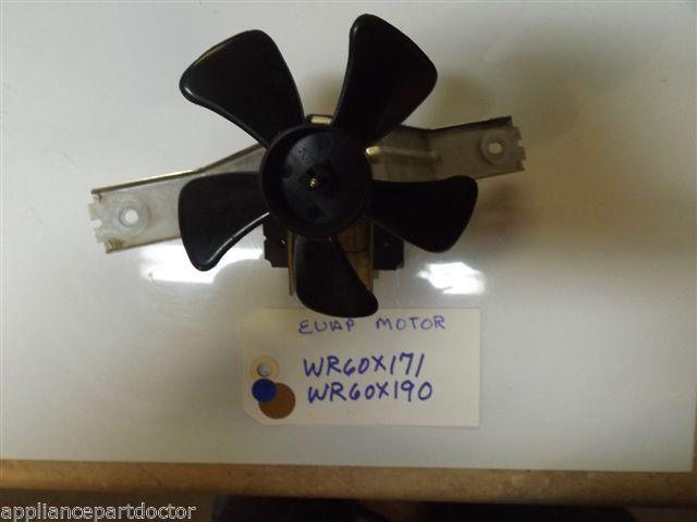 REFRIGERATOR WR60X171 WR60X190 EVAPORATOR MOTOR WITH BLADE USED