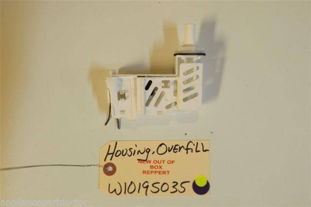 WHIRLPOOL DISHWASHER W10195035 Housing, Overfill    NEW W/O BOX