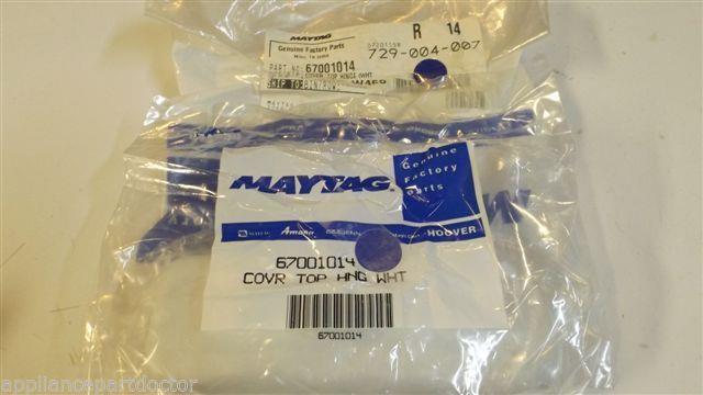 MAYTAG WHIRLPOOL  REFRIGERATOR 67001014 Rt hnge cvr, WHT  NEW IN BAG