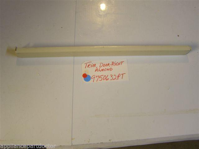 KITCHEN AID  STOVE 9750632PT  Trim, Door-right (almond) SMALL SCRATCHES   USED