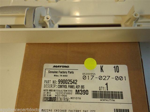 Maytag Amana Dishwasher  99002542  Control Panel Asy (bsq)  NEW IN BOX