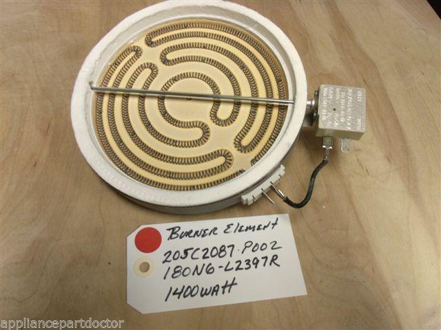 WHIRLPOOL KENMORE MAYTAG RANGE 205C2087P002 180N6-L2397R 1400 WATT ELEMENT 240V