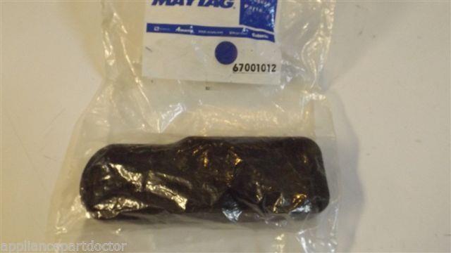 MAYTAG WHIRLPOOL REFRIGERATOR 67001012 Rt hinge cvr, blk    NEW IN BAG