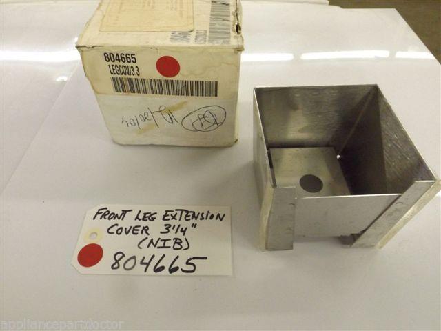 Wolf Appliance Co. Stove  804665  Front Leg Extension Covers 3 1/4