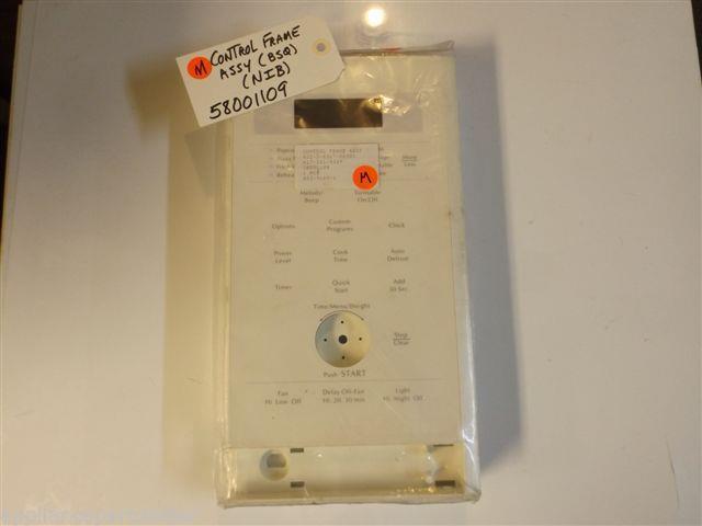 Jenn Air Microwave  58001109  Control Frame Assy (bsq)  NEW IN BOX