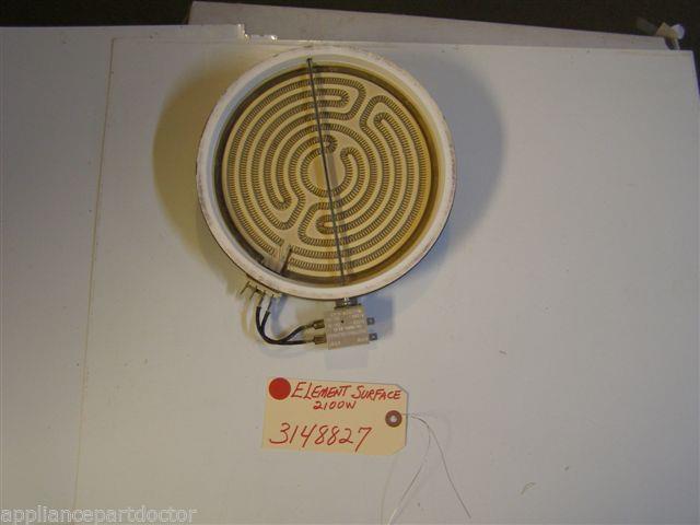 WHIRLPOOL STOVE  3148827  Element, Surface 2100W USED
