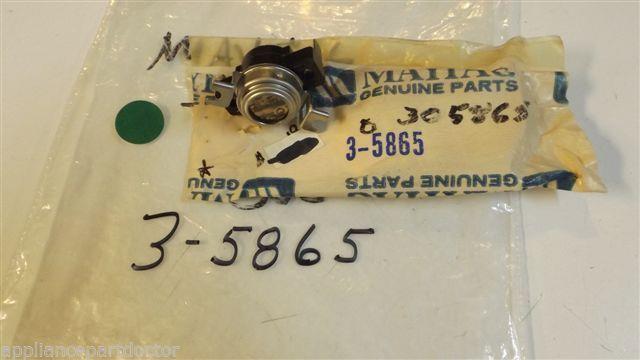 MAYTAG WHIRLPOOL DRYER 3-5865 High limit thermostat NEW IN BAG