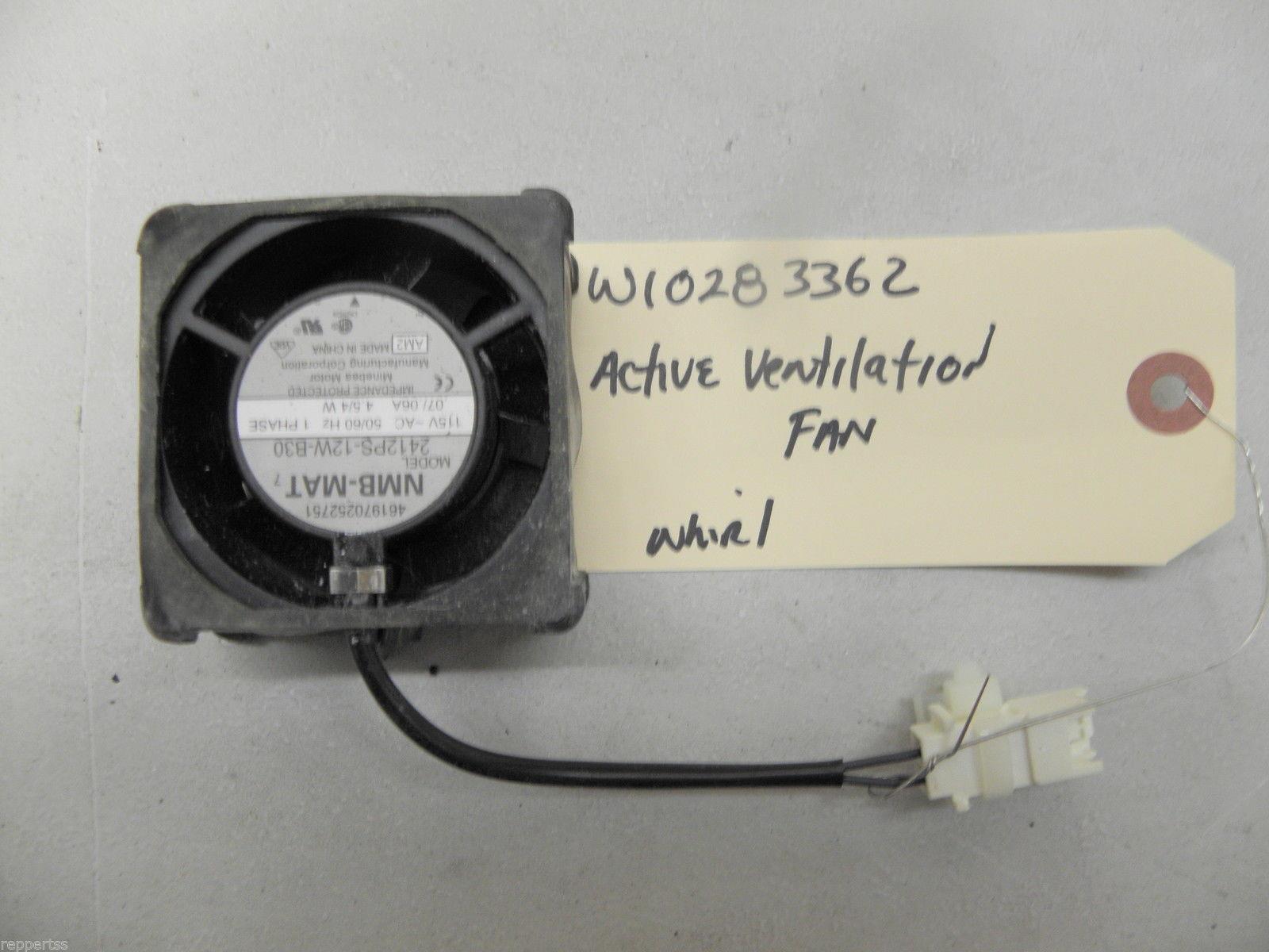 WHIRLPOOL FRONT LOAD WASHER W10283362 ACTIVE VENTILATION FAN USED PART ASSEMBLY