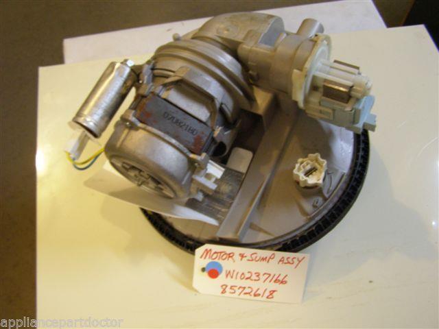 KENMORE DISHWASHER W10237166  8572618 MOTOR & SUMP  USED PART