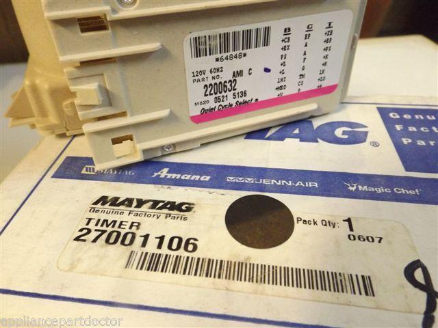 Maytag Amana Washer  27001106  Timer NEW IN BOX