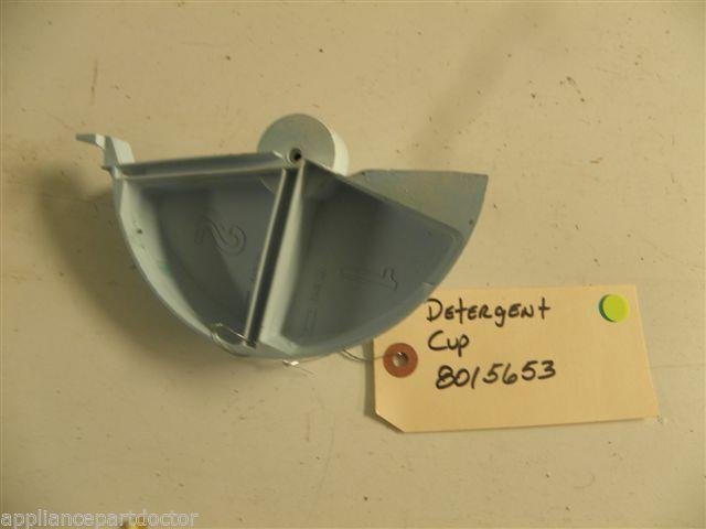 FRIDGIDAIRE DISHWASHER 8015653 DETERGENT CUP USED PART ASSEMBLY