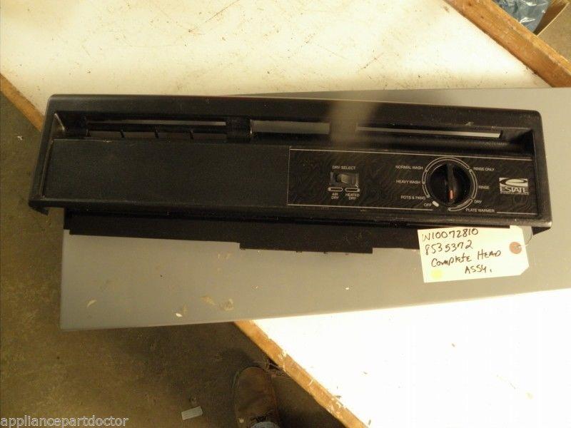 ESTATE WHIRLPOOL DISHWASHER W10072810 8535372 COMPLETE HEAD USED PART ASSEMBLY