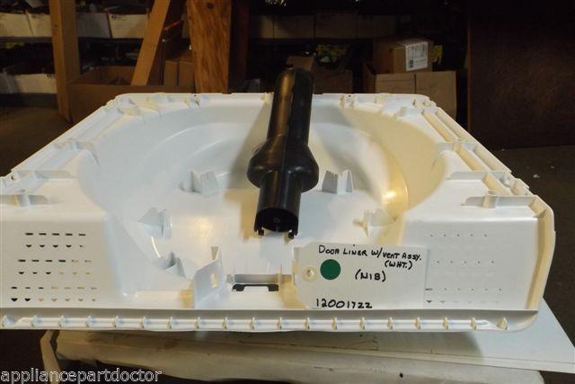 Maytag dryer 12001722 Door Liner W/vent Assy. (wht) NEW IN BOX
