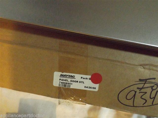 MAYTAG STOVE 74008951 Panel, Door (stl)   NEW IN BOX