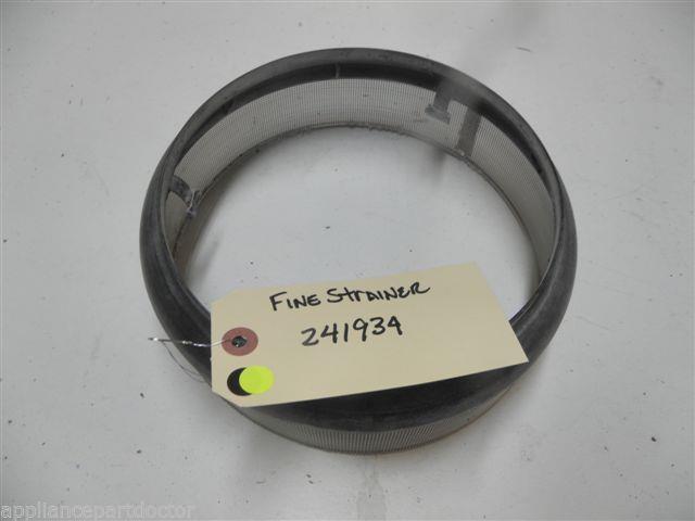 KITCHEN AID DISHWASHER 241934 FINE STRAINER USED PART ASSEMBLY