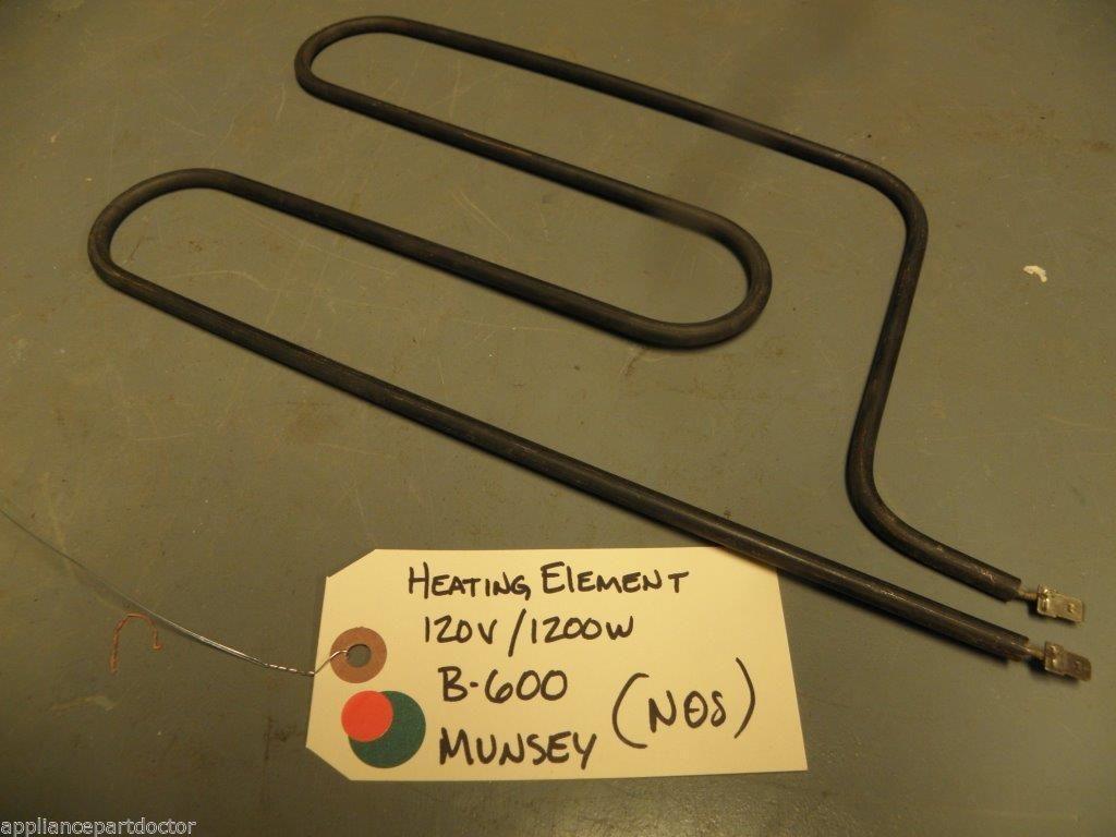 NOS Munsey Heating Element B-600 120v 1200w