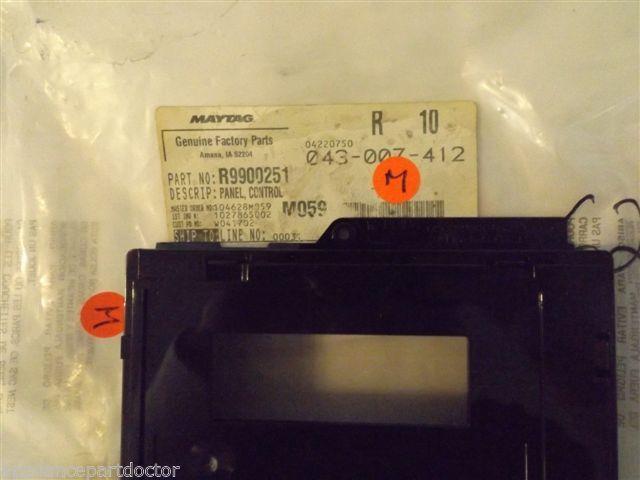 AMANA MICROWAVE R9900251 Panel, Control (blk)   NEW IN BOX