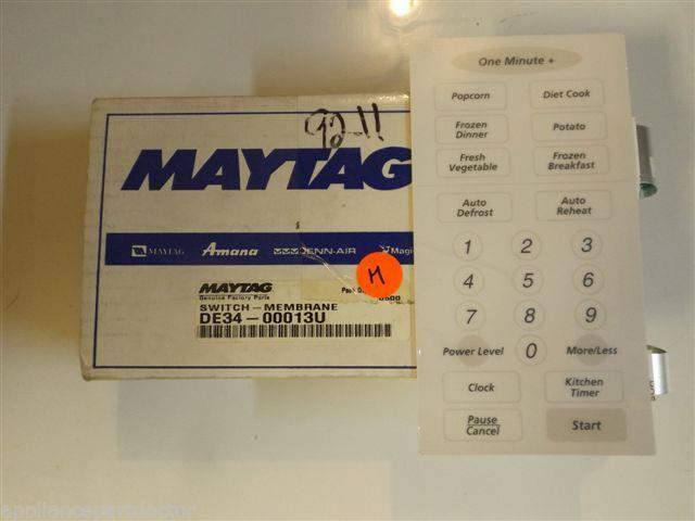 Maytag Samsung Microwave  DE34-00013U  Switch Membrane NEW IN BOX