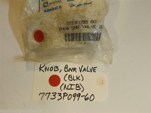 Maytag Gas Stove  7733P099-60  Knob, Bnr Valve (blk) NEW IN BOX