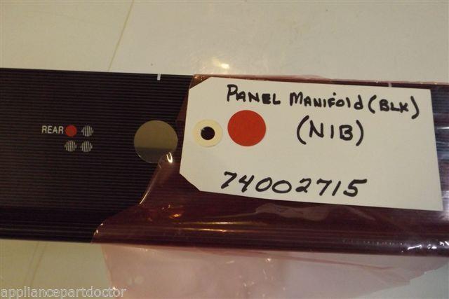 MAYTAG STOVE 74002715 PANEL, MANIFOLD (BLK) NEW IN BOX