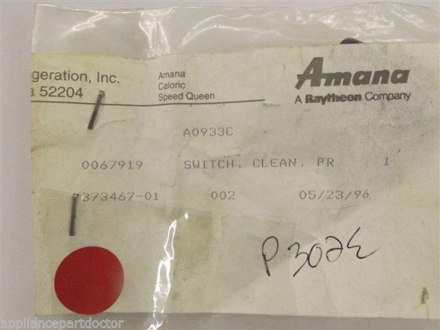 Amana Stove  0067919  Switch, Clean Prmry   NEW IN BOX