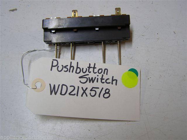 GE DISHWASHER WD21X518 PUSH BUTTON SWITCH USED PART ASSEMBLY