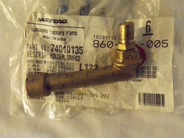 MAGIC CHEF ADMIRAL STOVE 74010135 Holder, Orifice   NEW IN BOX
