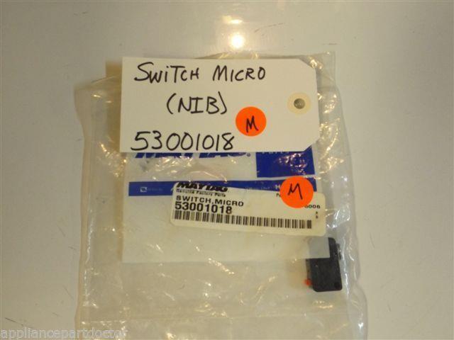 Maytag Whirlpool Microwave  53001018  Switch Micro NEW IN BOX