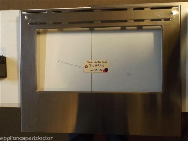FRIGIDAIRE STOVE 316407906  316407902 Panel,oven Door ,stainless ,outer  USED