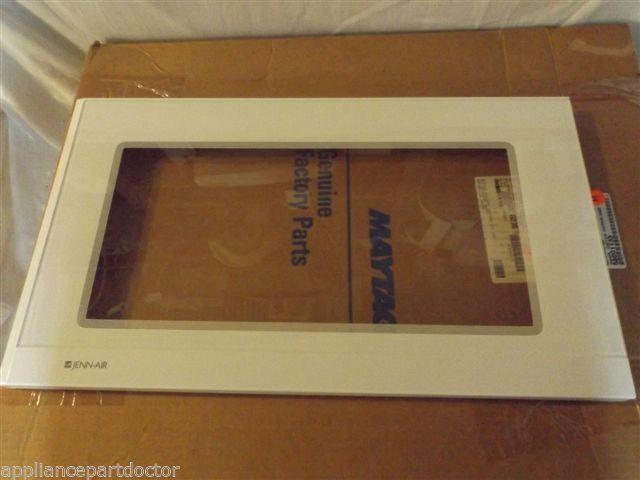 JENN AIR MICROWAVE 58001133 Door, Outer Cover Assy. (wht) NEW IN BOX