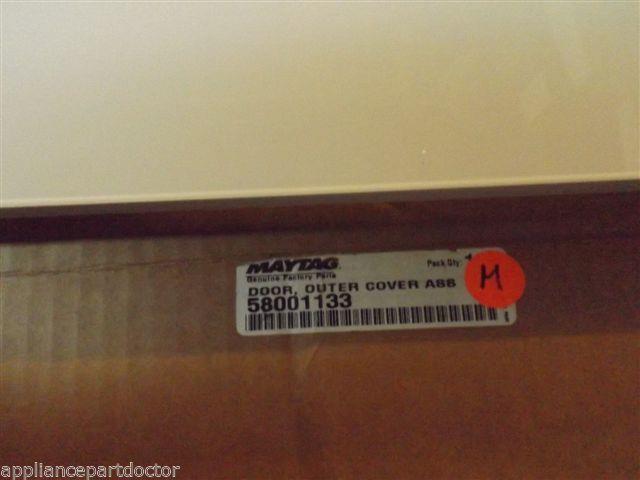 JENN AIR MICROWAVE 58001133 Door, Outer Cover Assy. (wht) NEW IN BOX