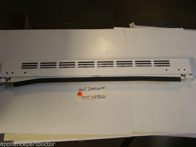 Kitchenaid STOVE 9753498GW  Vent, Door (white) USED