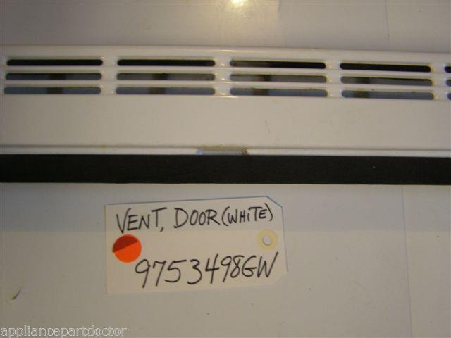 Kitchenaid STOVE 9753498GW  Vent, Door (white) USED
