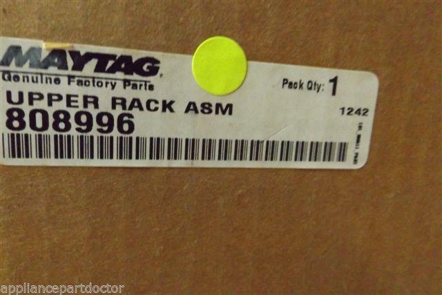 MAYTAG DISHWASHER 808996 UPPER RACK ASSEMBLY NEW IN BOX