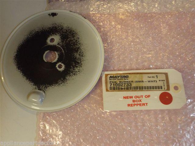 Maytag Gas Stove  71002733  Pan, Burner (smr-wht) NEW W/O BOX