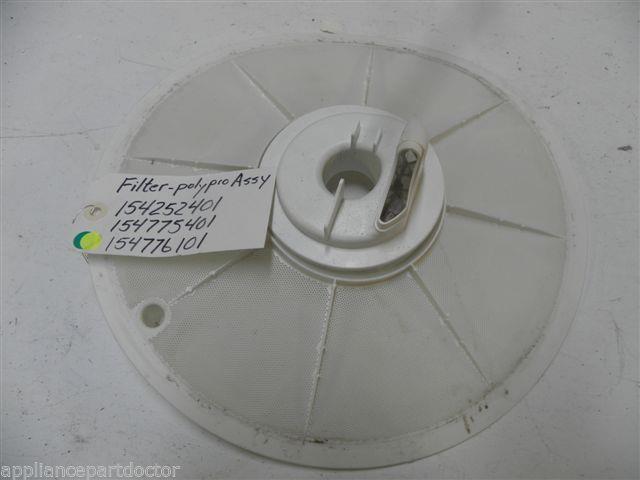 WHITE CONSOLIDATED DISHWASHER 154252401 154775401 154776101 POLYPRO FILTER USED