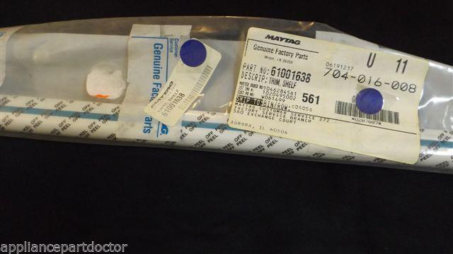 MAYTAG WHIRLPOOL JENN AIR 61001638 Door Shelf Bar NEW IN BAG